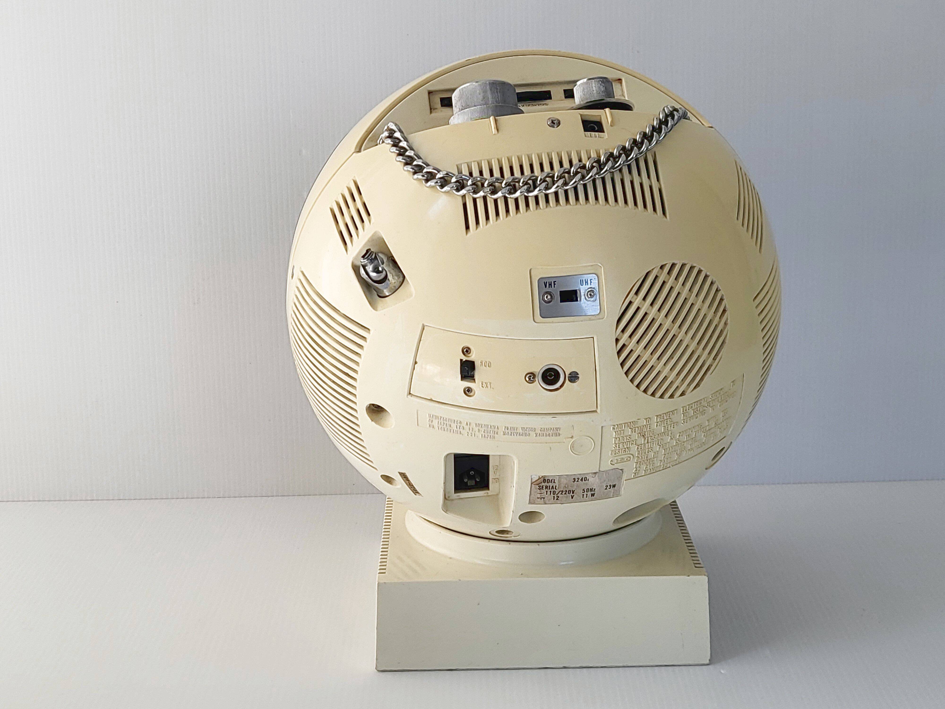 Vintage television JVC NIVICO Videosphere 1970 space age