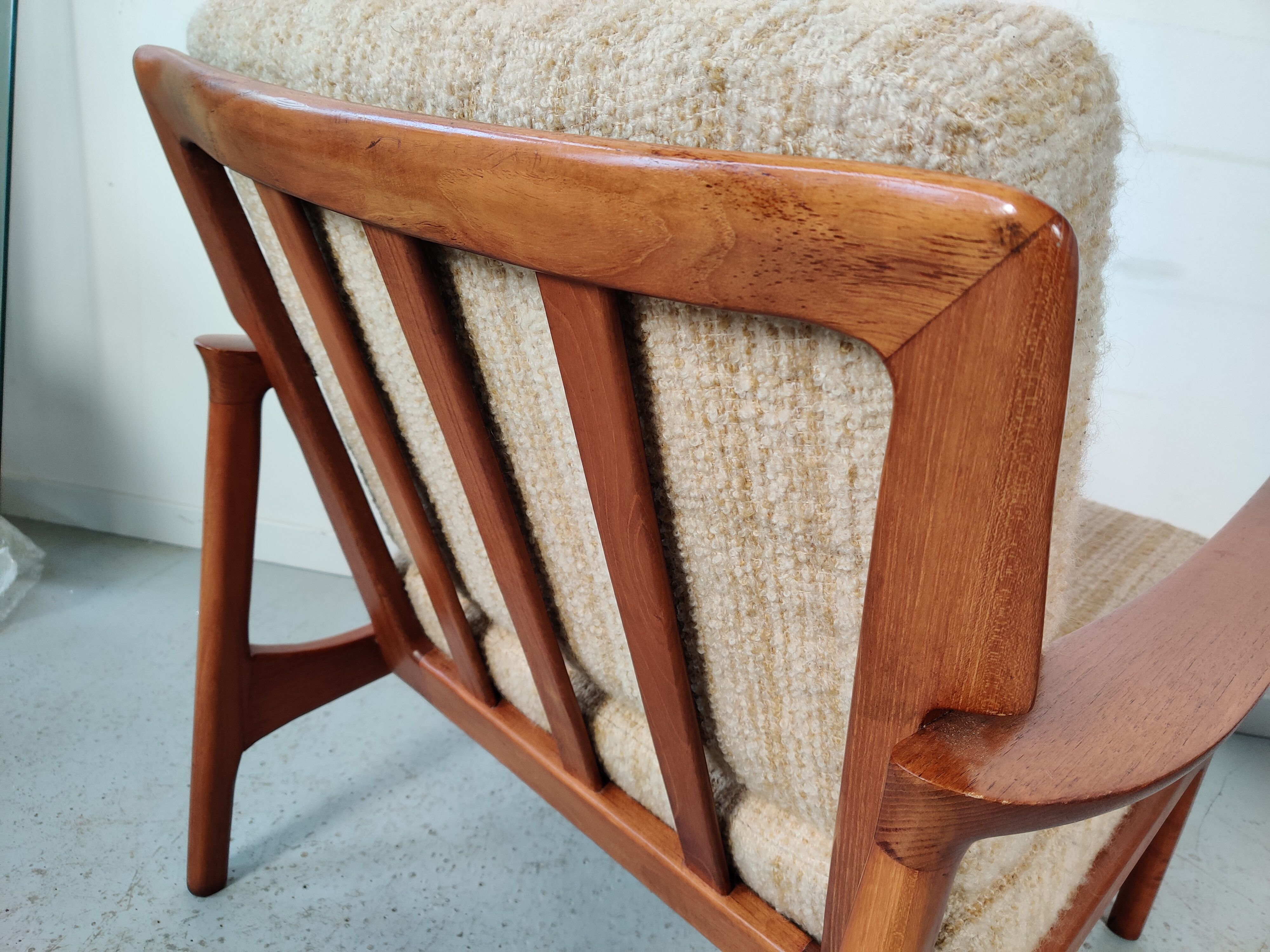 Pair of Scandinavian teak armchairs, Denmark 60s