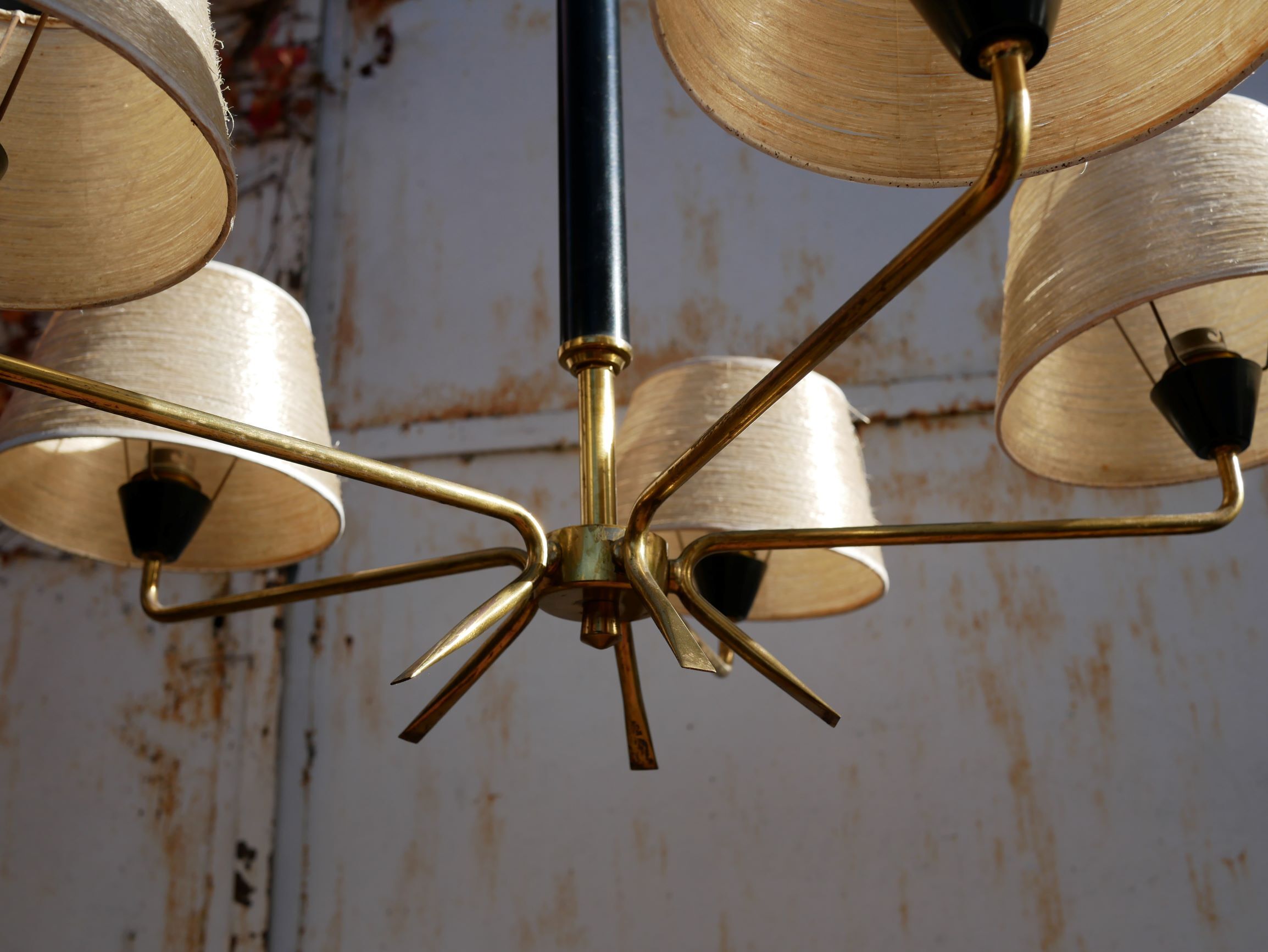 Vintage brass chandelier