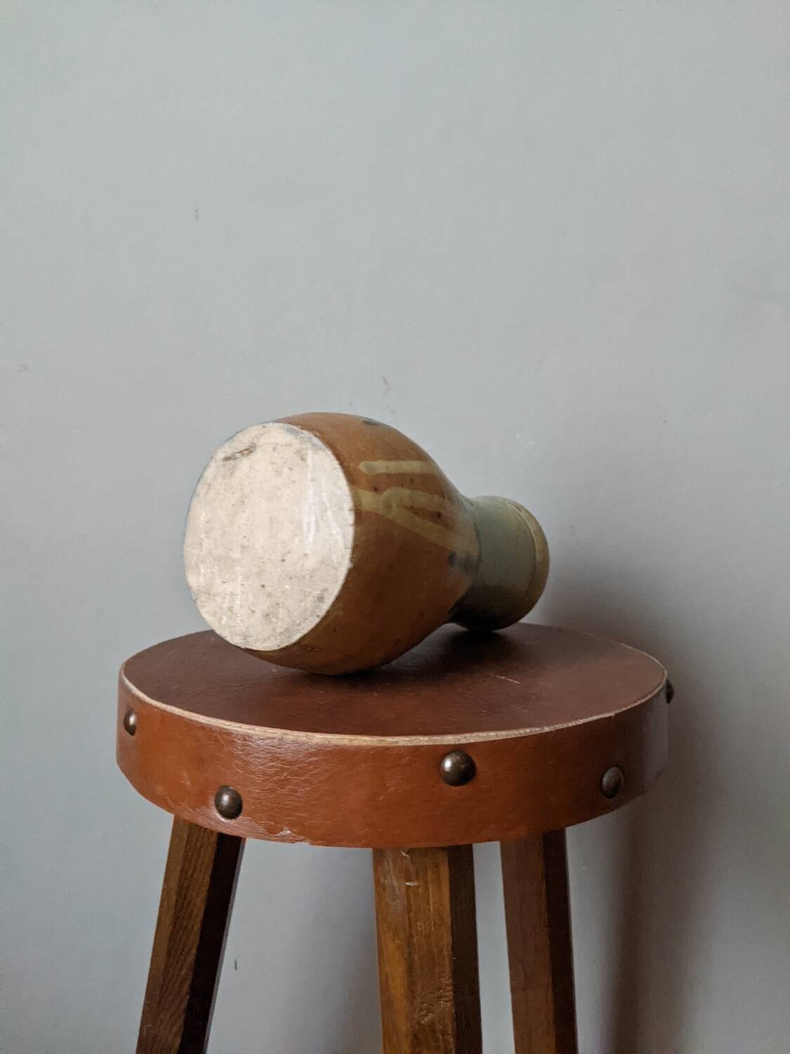 Handmade ceramic stoneware vase, Scandinavian country style decoration