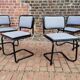 Lot of 4 chairs Marcel Breuer Cesca B32