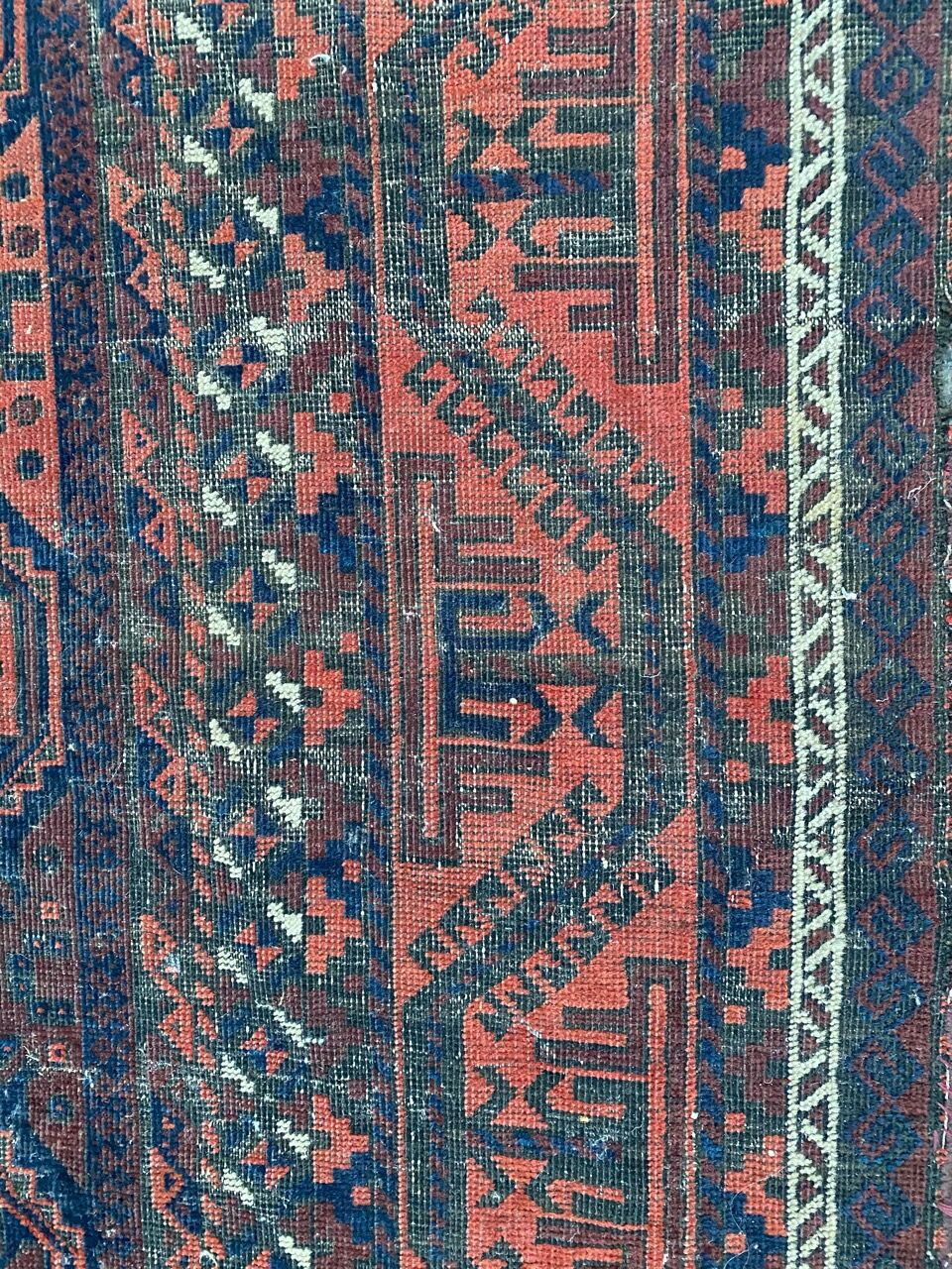 Old carpet Afghan Belutch 122x220 cm