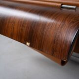 Banc Onda Vintage avec Porte-Revues par Jorge Zalszupin pour Atelier Moveis, 1950s