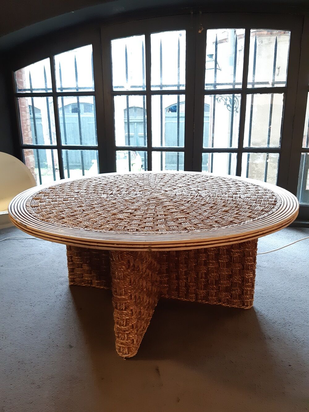 60s cording coffee table