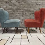 Pair of cocktail armchairs 1960