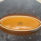 Glazed ceramic dish with fish pattern in relief friesbud melitta germany katen geschler 70