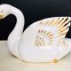 Empty swan white earthenware pockets