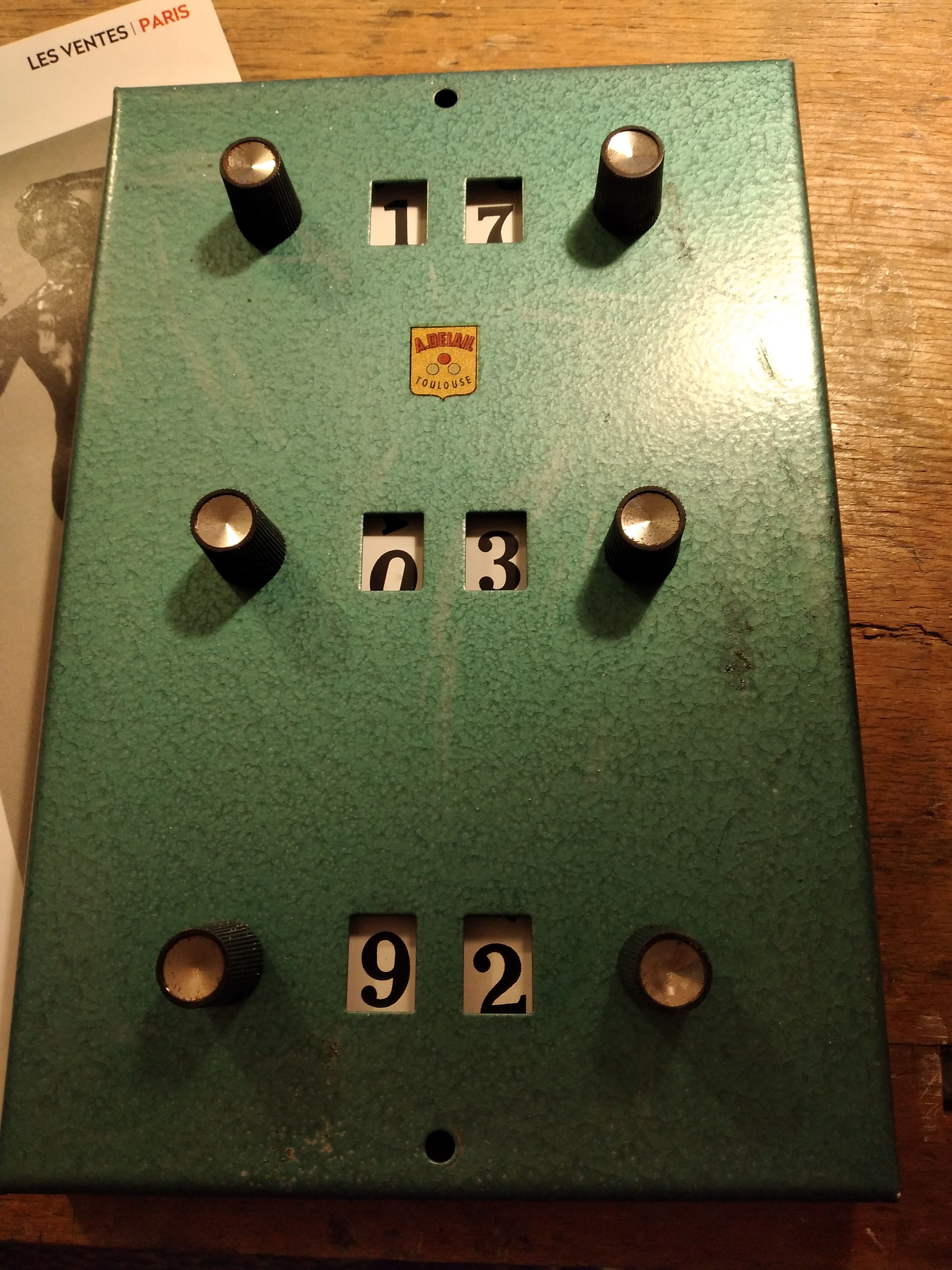 Points counters, French billiards
