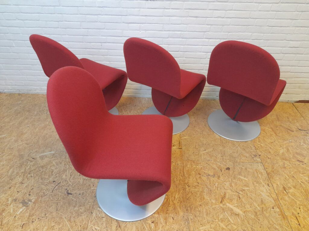 Dining chairs series 1-2-3 by Verner Panton