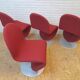 Dining chairs series 1-2-3 by Verner Panton