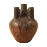 Vase with 5 ceramic necks 50s blue