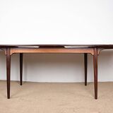 Table de repas extensible danoise en Palissandre, modèle 54 par Gunni Omann