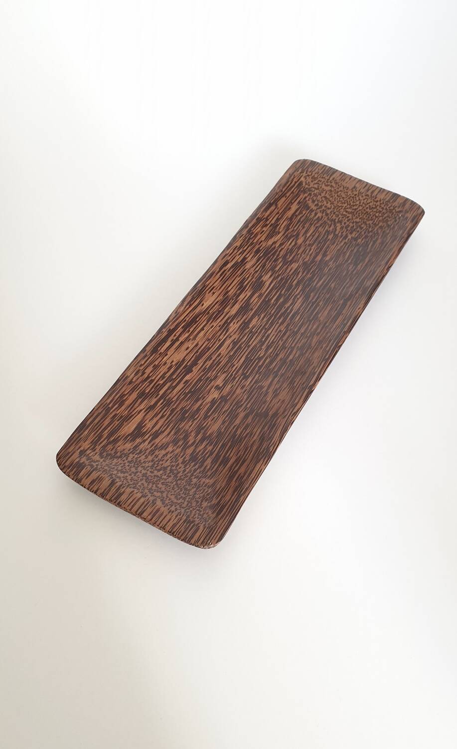 Vintage palm wood empty pocket bowl