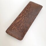 Vintage palm wood empty pocket bowl