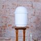 Mid-Century Table Lamp in Lacquered Metal and Opal Glass, Czech, 1960s