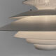 Multi layered pendant light by Kurt Wiborg for Jeka Metaltryk. Denmark 1970s