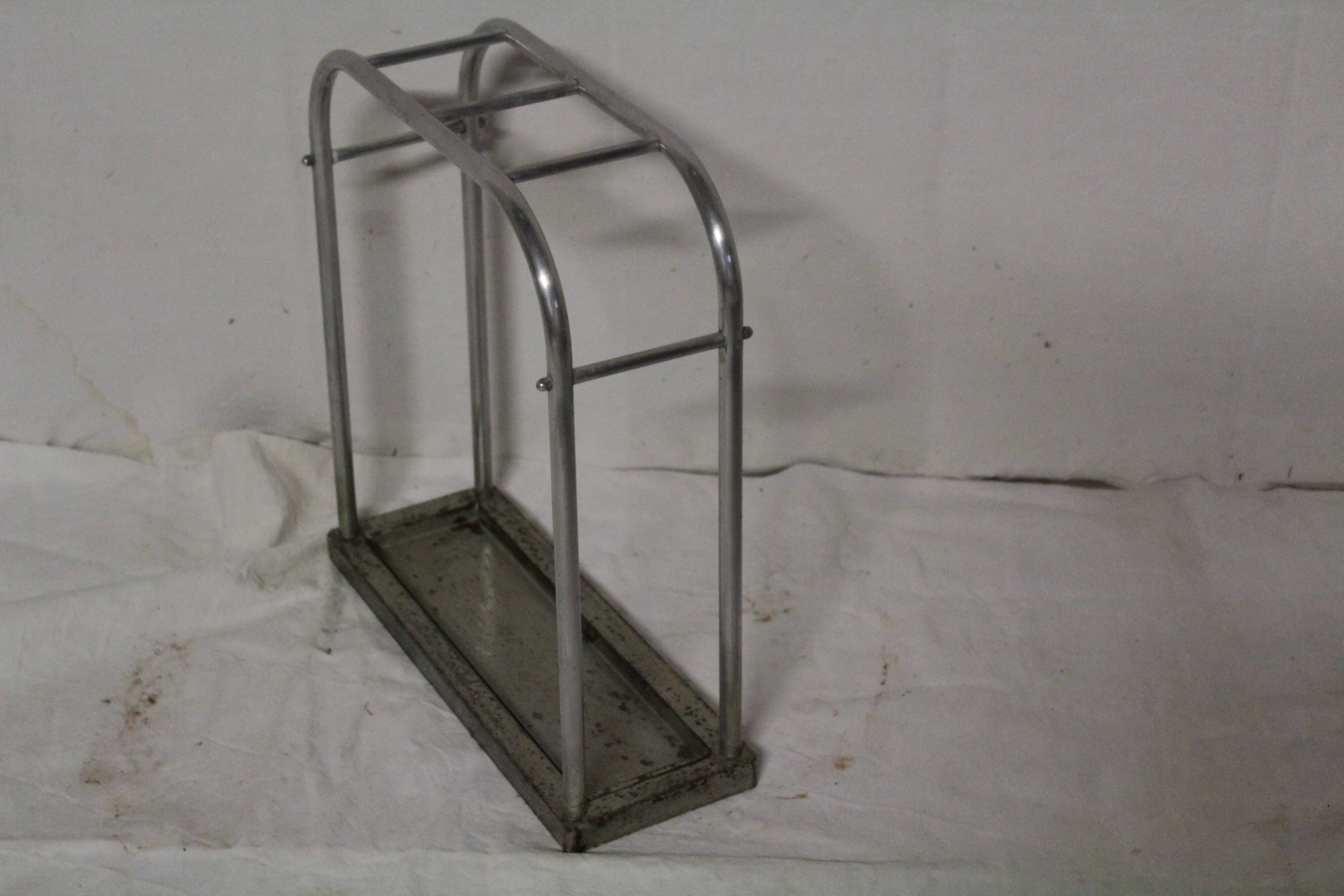 Chrome metal umbrella holder