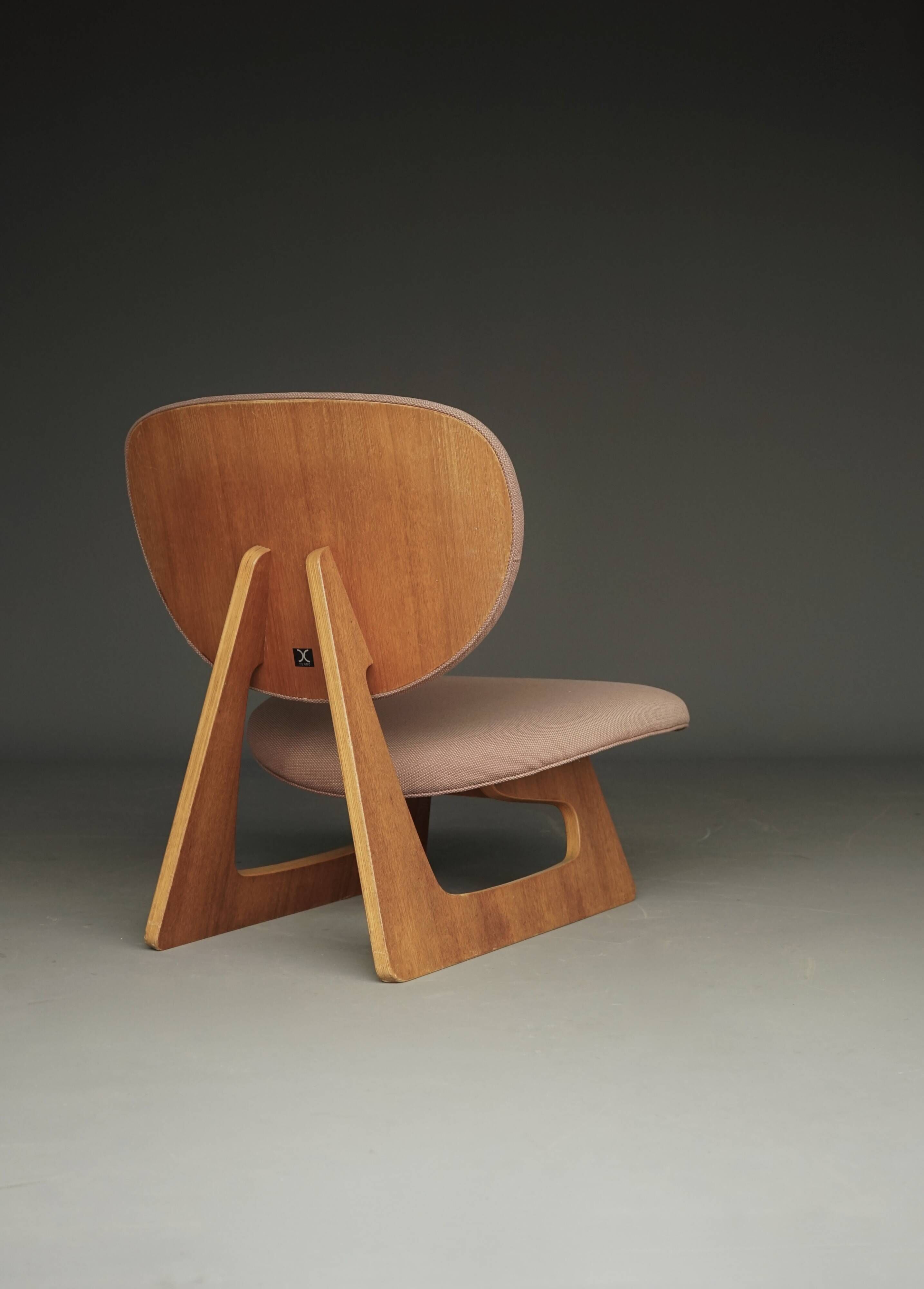 model 5016 Low Chair by Junzo Sakakura and Daisaku Cho, 1970s