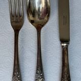 Silver metal cutlery (18 pieces)