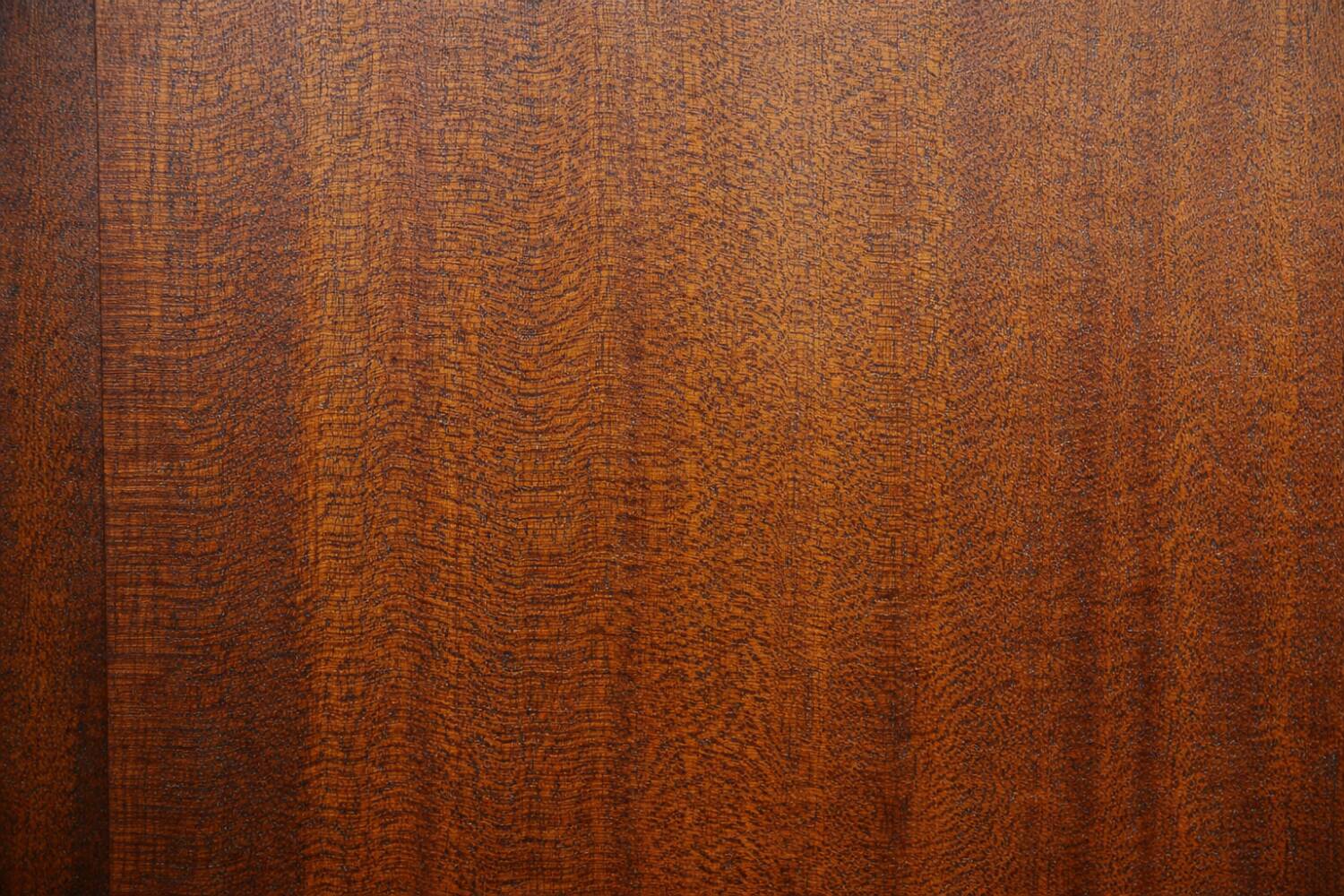 Vintage Mid-Century Danish Modern Teak Sideboard with Hand-Painted Pattern