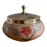 Cloisonné enamel candy box 70s