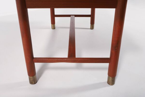 Table basse scandinave moderne en teck par Carl-Axel Acking, Suède des années 1960