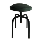 Industrial stool leatherette and steel