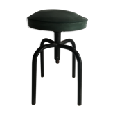 Industrial stool leatherette and steel