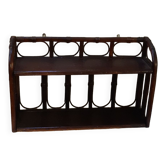 Rattan wall shelf