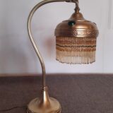 Brass beaded lamp from the 1900s