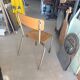 Chaise d'école vintage / industrielle