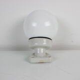 1960's Wall Lamp Porcelain and Glass, Czechoslovakia