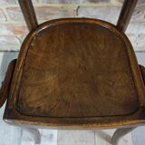 Early 20th century curved wooden chair