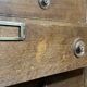 Notary's cabinet with 18 drawers in oak and fir from the early 20th century.