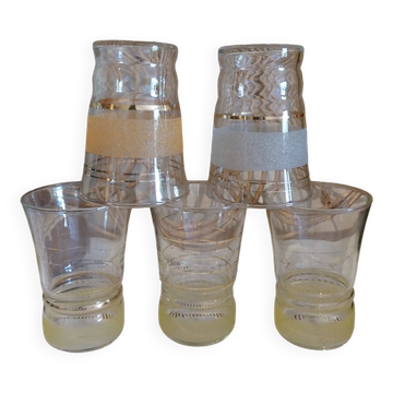 Verres à eau Granités vintage