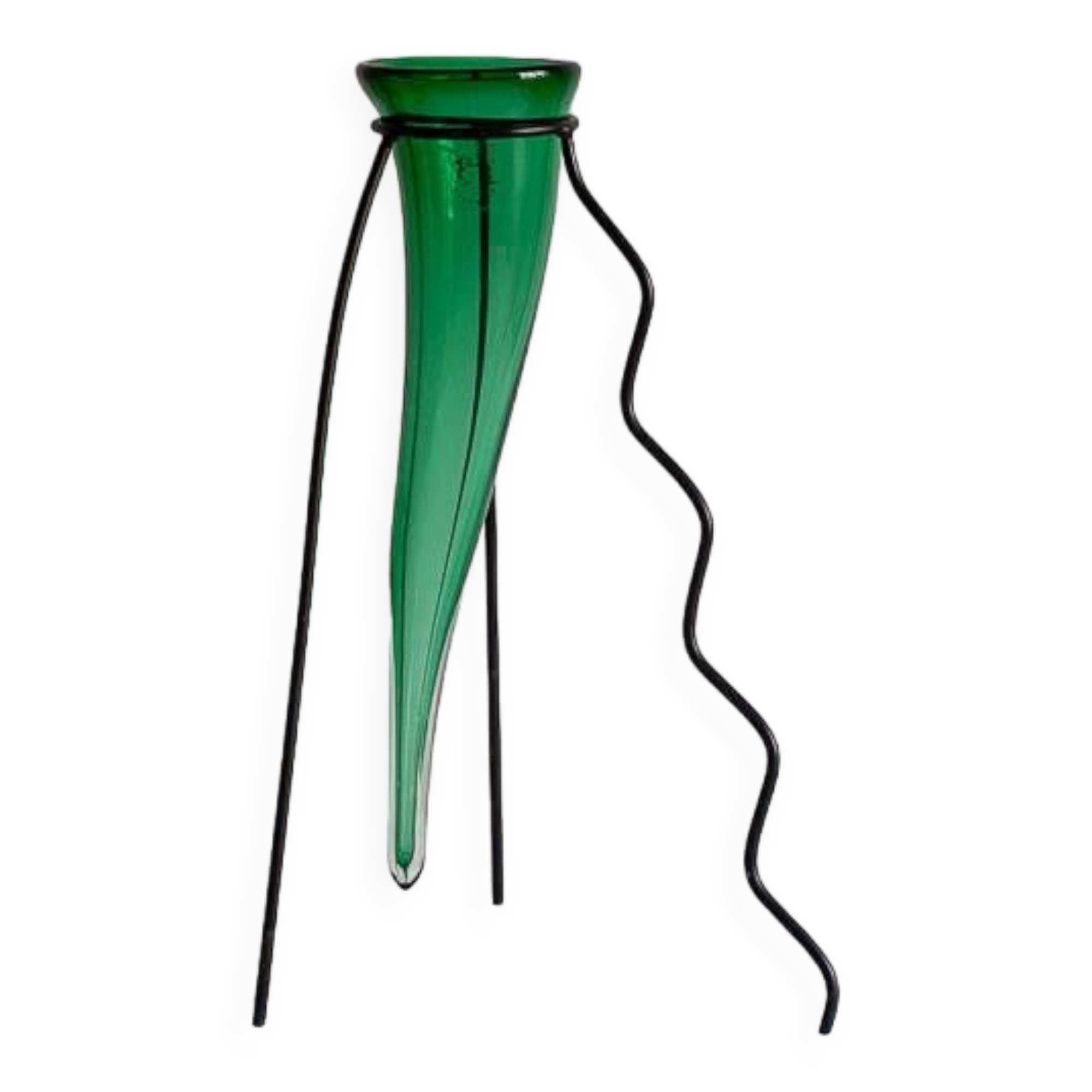 Blown glass vase, Hysteria, France, 80s/90s