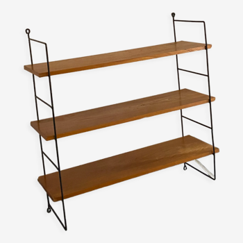 Wood and metal string shelves v