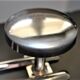 70s chrome wall coat rack