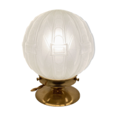 Art Deco globe lamp "scales"