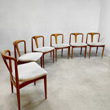 Set of 6 dining chairs 'Juliane' Johannes Andersen for Uldum