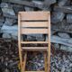 Chaise rustique pour enfant pliante en bois