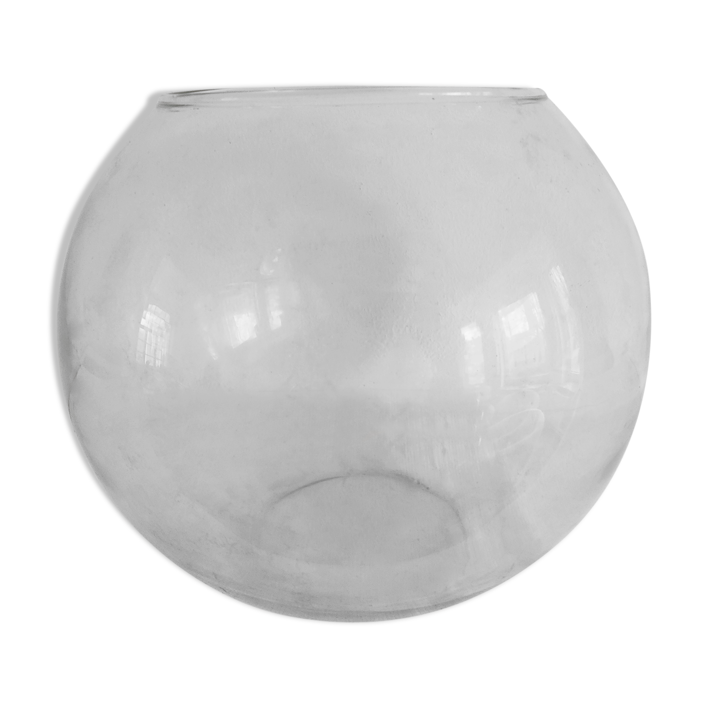 Vase boule en verre Laque Line