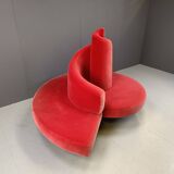 Tatlin Sofa in Velvet from Edra, 1990s