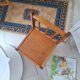 Chaise enfant en bois vintage