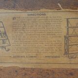 Transformable library table by Boeckh Brothers, circa 1910, restored.