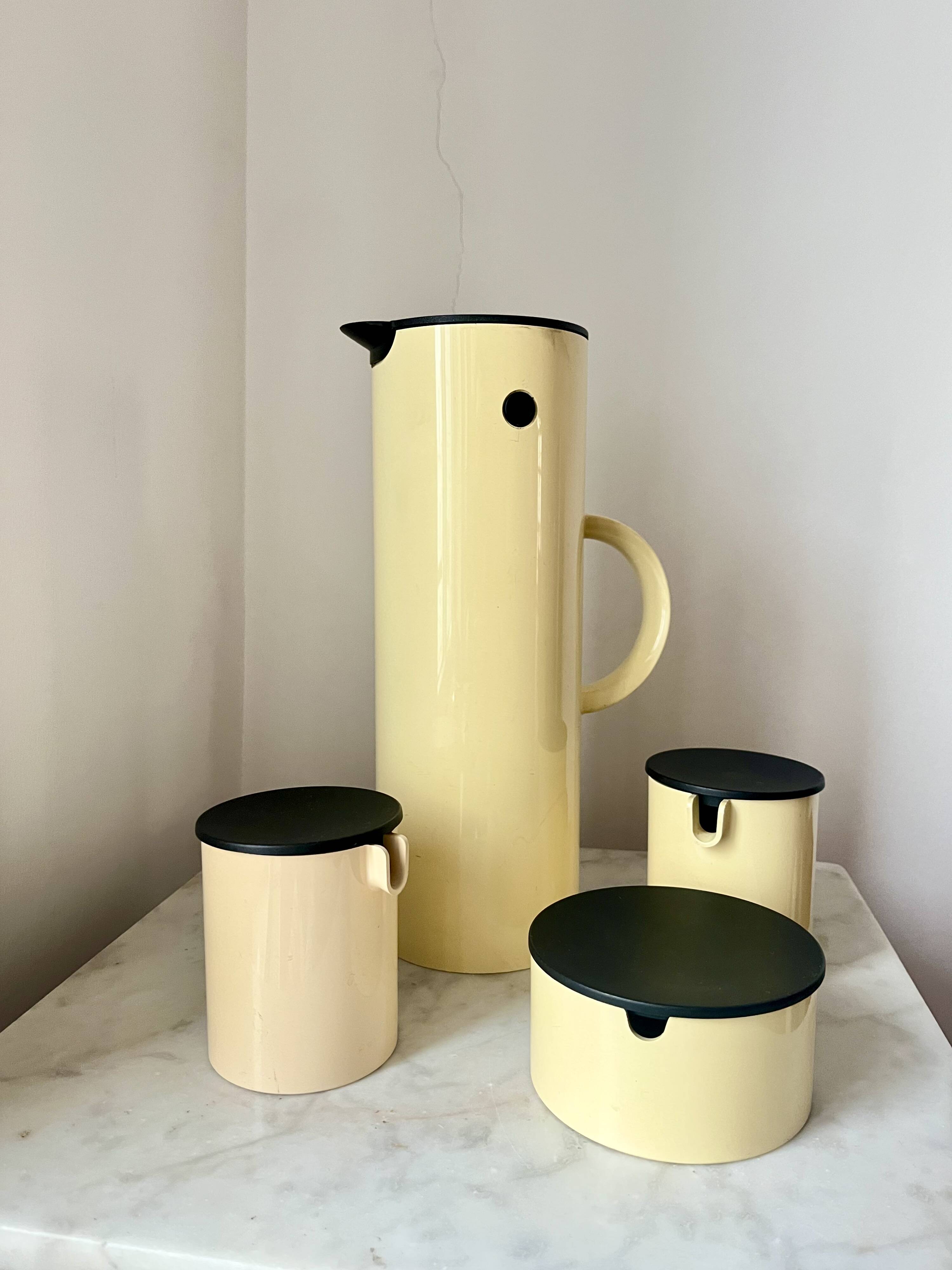 Vintage Set of EM77 Vacuum Jugs and thermos by Erik Magnussen for Stelton