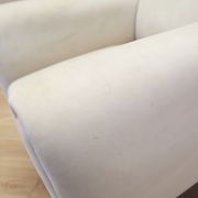 White armchair, Italian design, 1980s, production: Italy