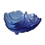 Vide poche bleu en verre