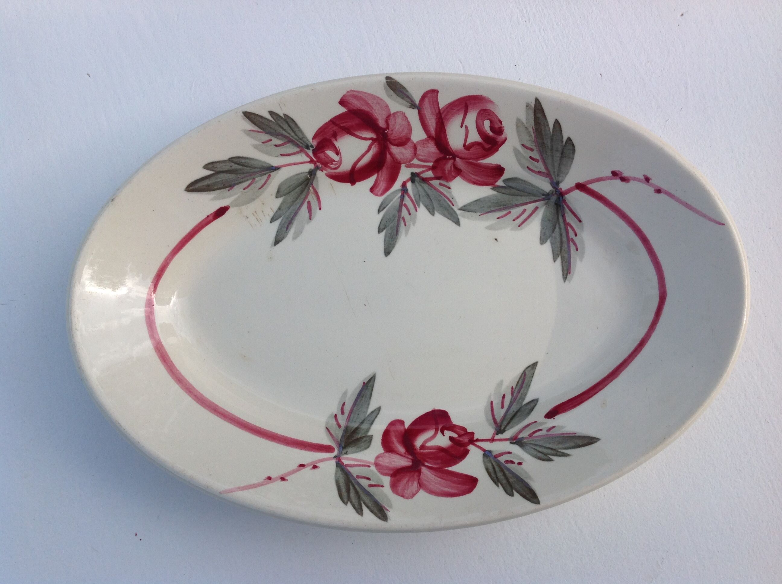 Two raviers of the earthenware factories of Sarreguemines / vintage years 60-70