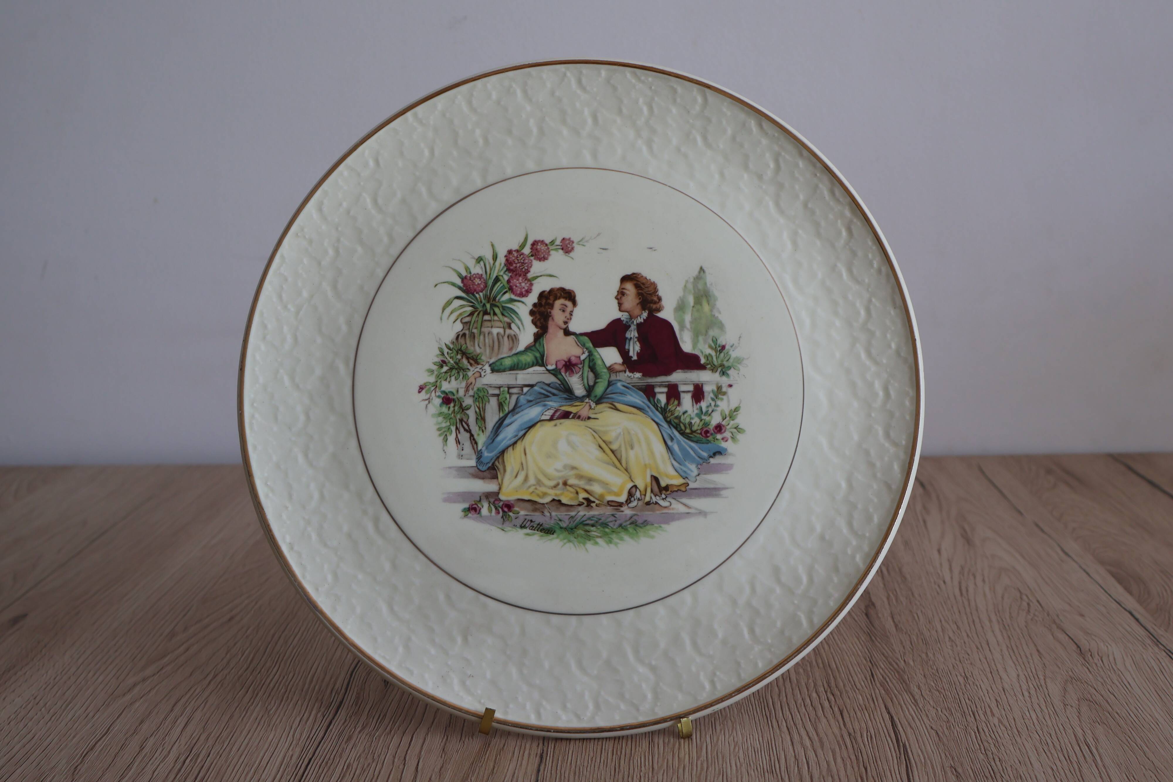 Cake dish collection Watteau St. Amand